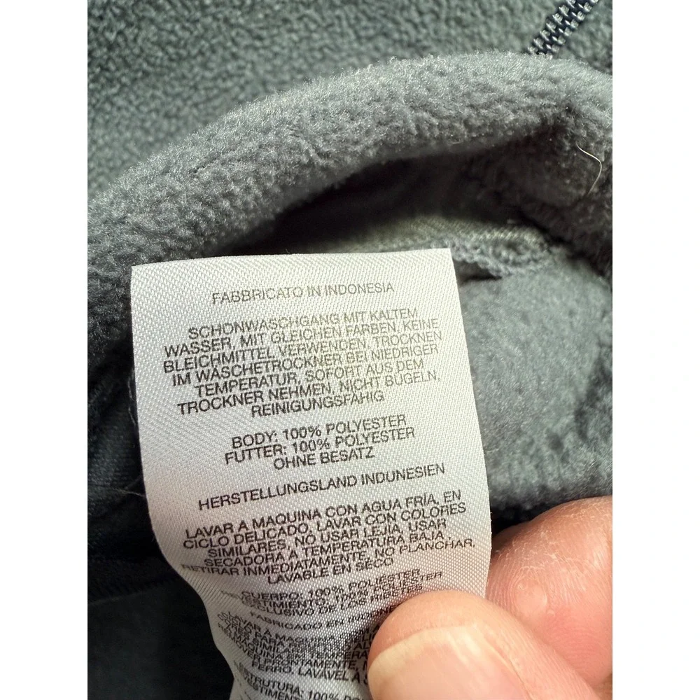 Columbia Boys Steens Mountain Fleece Jacket Grey Size Medium 10/12 Full Zip Cozy